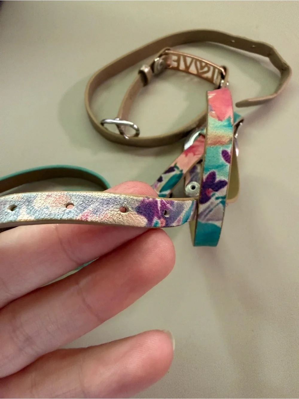 Set of 3 Origami Owl Leather Wrap Bracelets